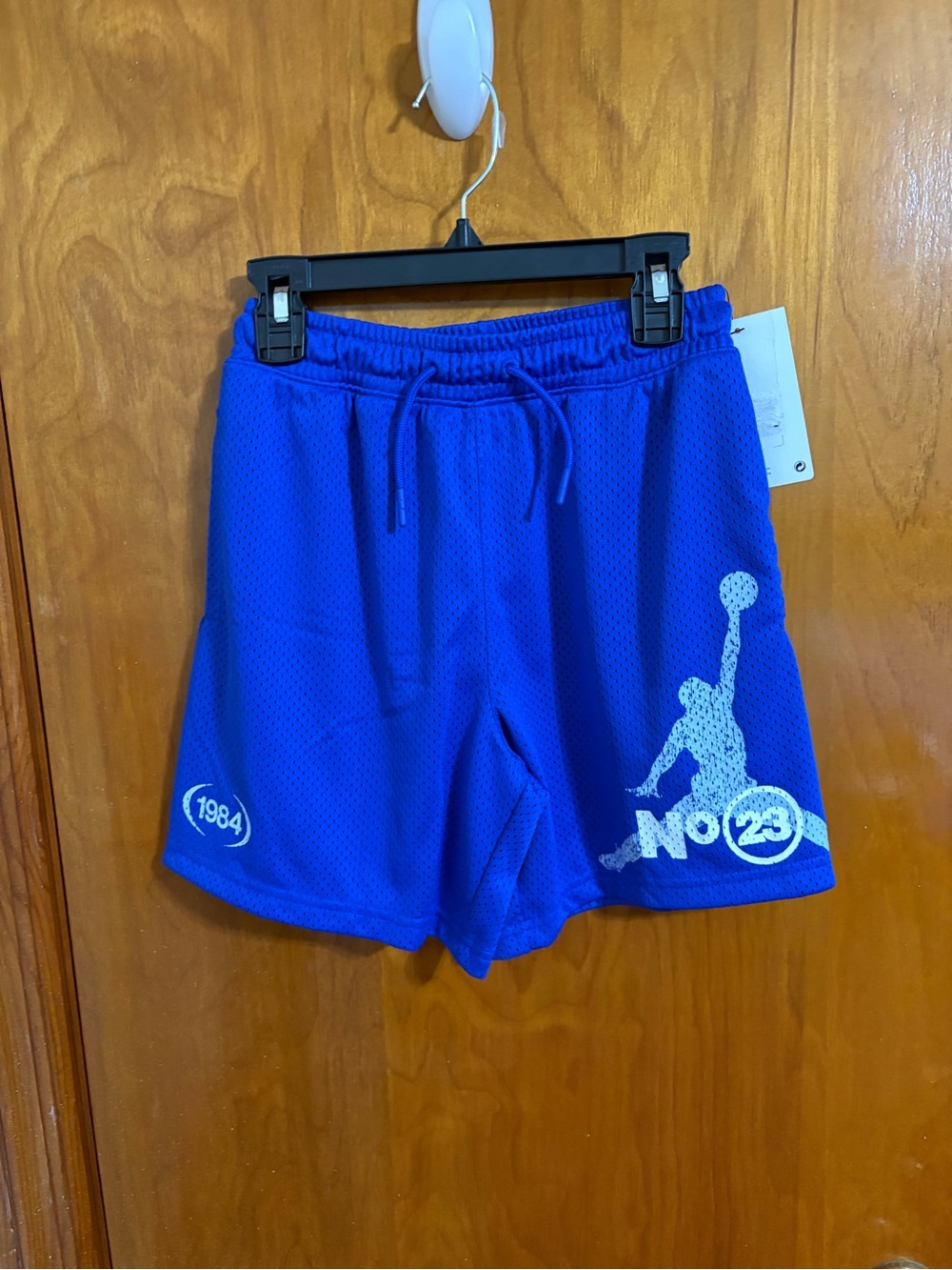 NWT Jordan 1984 No. 23 Blue Athletic Shorts Big Boys Small
